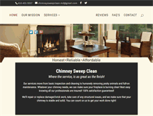Tablet Screenshot of chimneysweepclean.com